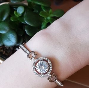 Sterling Silver & CZ Crystal Bracelet